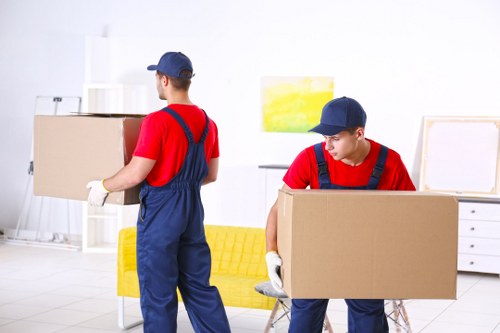 Removal team preparing safely for a Hollandpark move