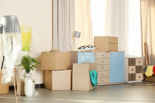 Removals van for a local move in Holland Park