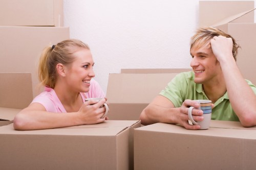 House movers working on a residential move in Holland Park