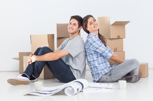 Movers working on a residential move in Holland Park