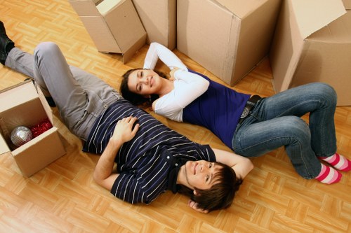 Professional van service helping with a West London move